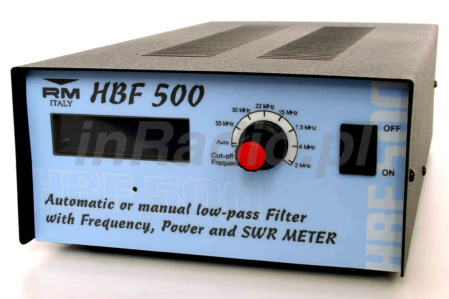Filtr dolnoprzepustowy KF RM HBF-500 automatyczne przełączanie lub ręczny wybór